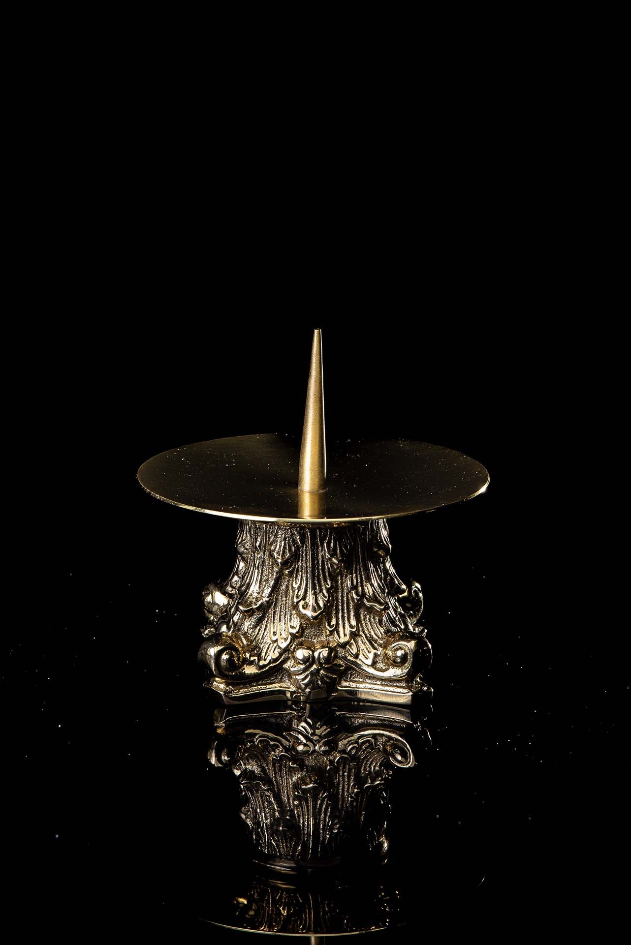 Kerzenständer - Messing - 6 cm