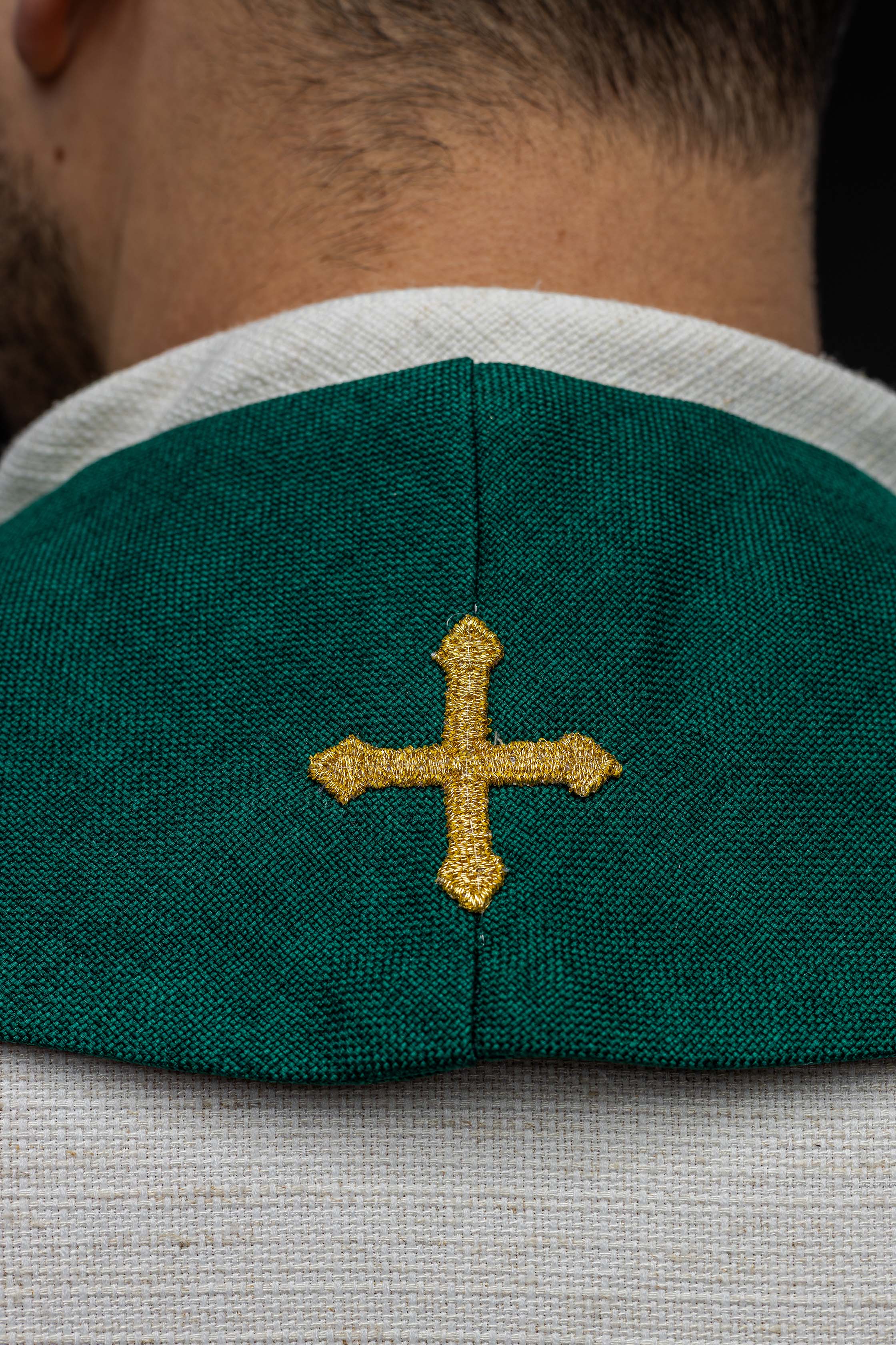 Stuła Zielona Aksamit - ORNATY.PL