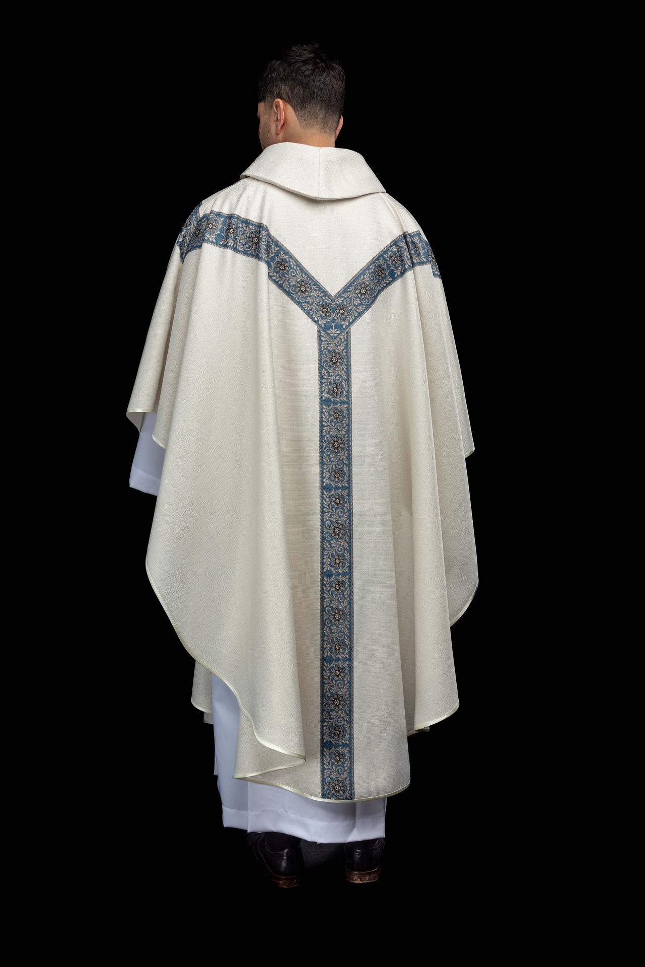 Bedruckte Kasel mit dem Bildnis der Unbefleckten Empfängnis - MESSGEWANDER.DE