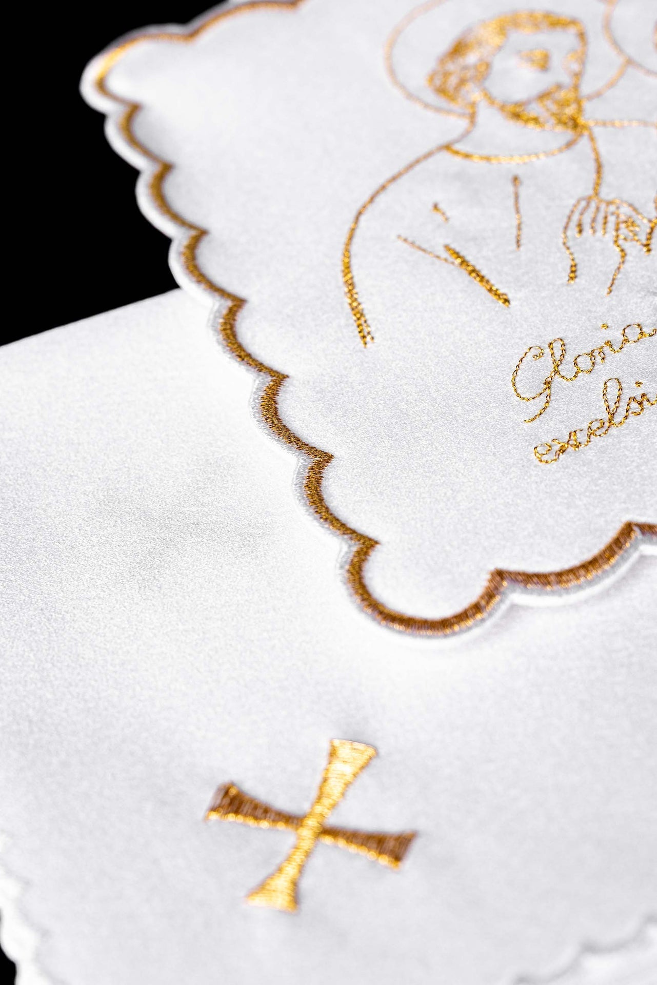 Kelchleinen mit Goldstickerei für Weihnachten - MESSGEWANDER.DE