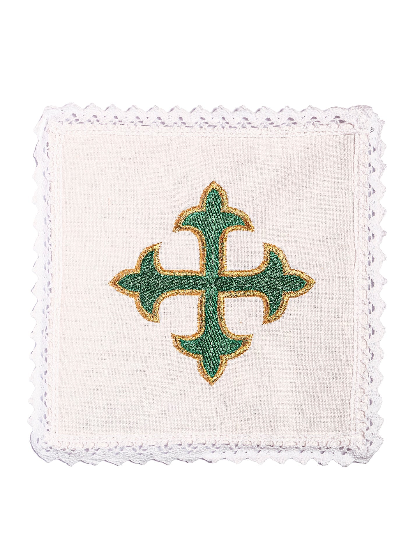 Leinen Kelch Leinen besticktes Kreuz - MESSGEWANDER.DE