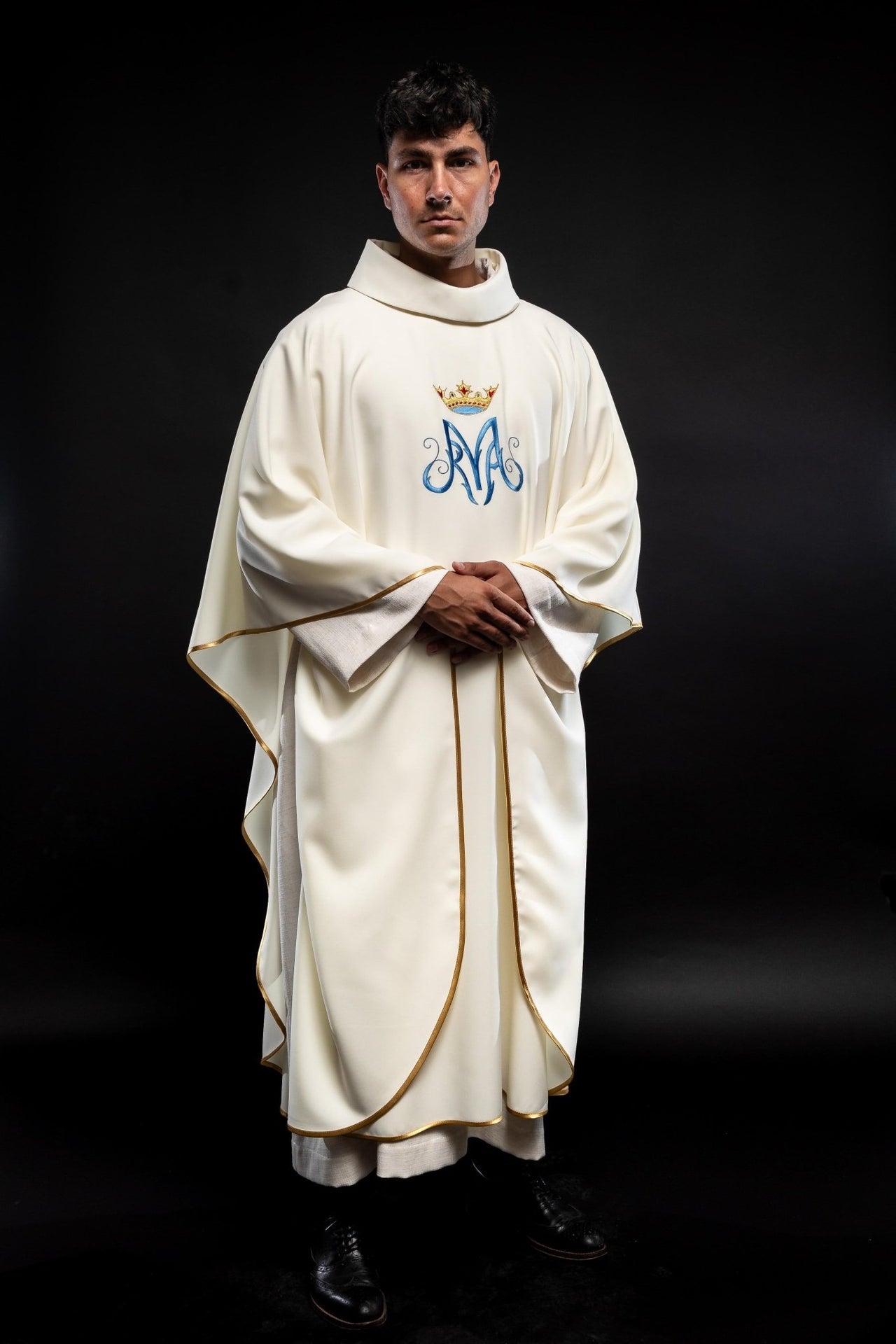 Liturgisches Messgewand in Ecru - MESSGEWANDER.DE
