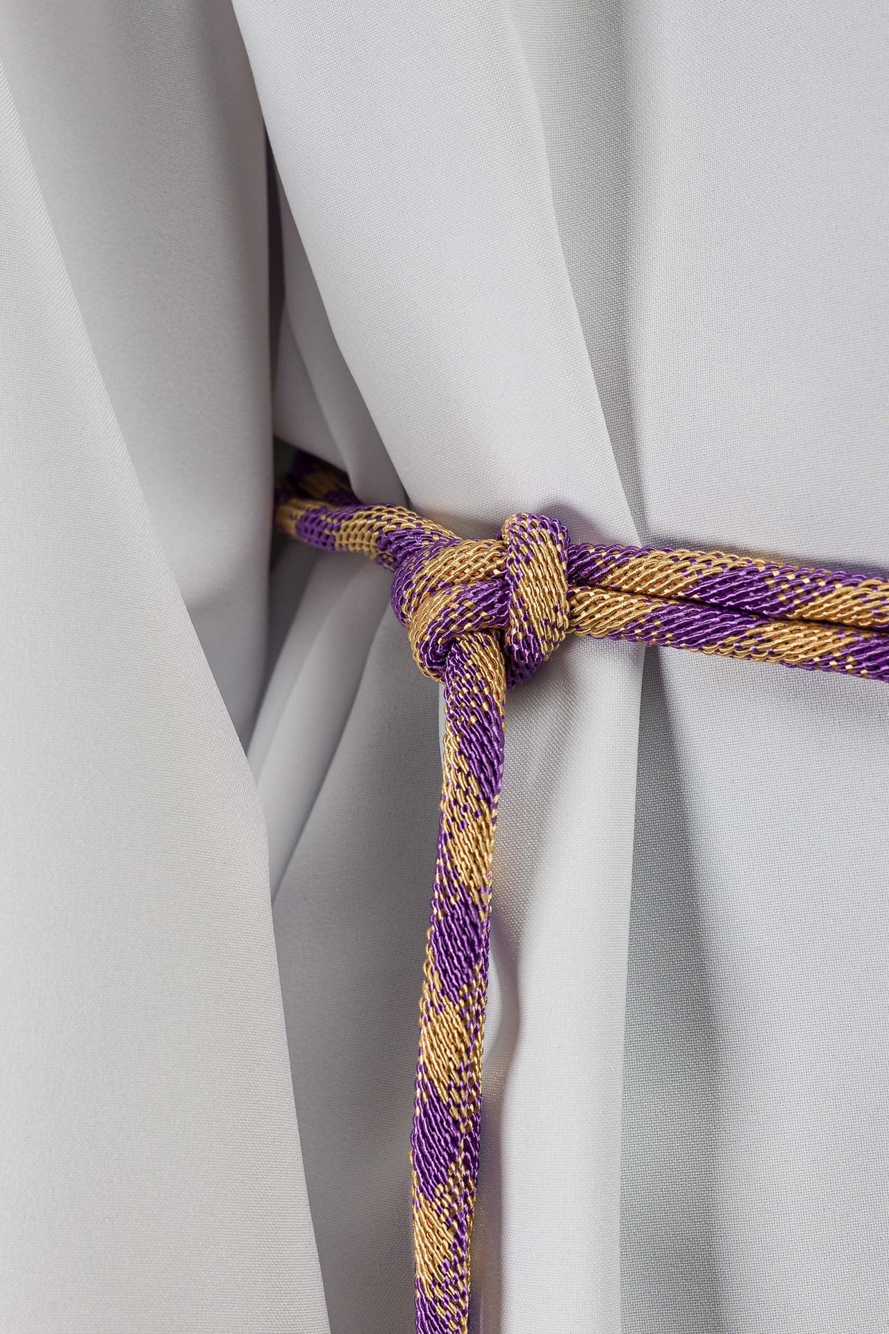Liturgisches Zingulum Violett-Gold Premium - MESSGEWANDER.DE