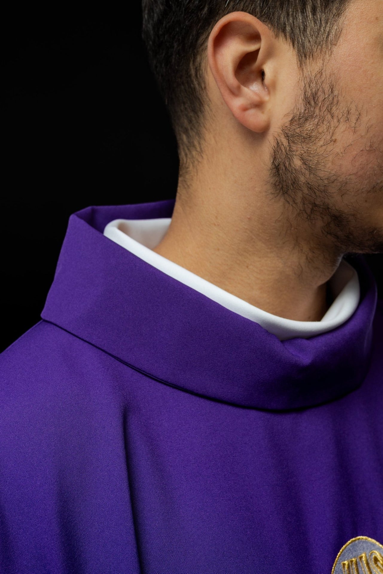 Messgewand violett Kelch und Traube - MESSGEWANDER.DE