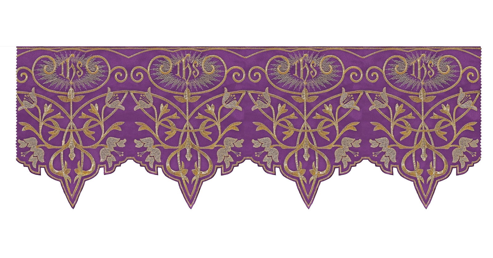 Metraż z monogramem IHS w kolorze fioletowym - ORNATY.PL