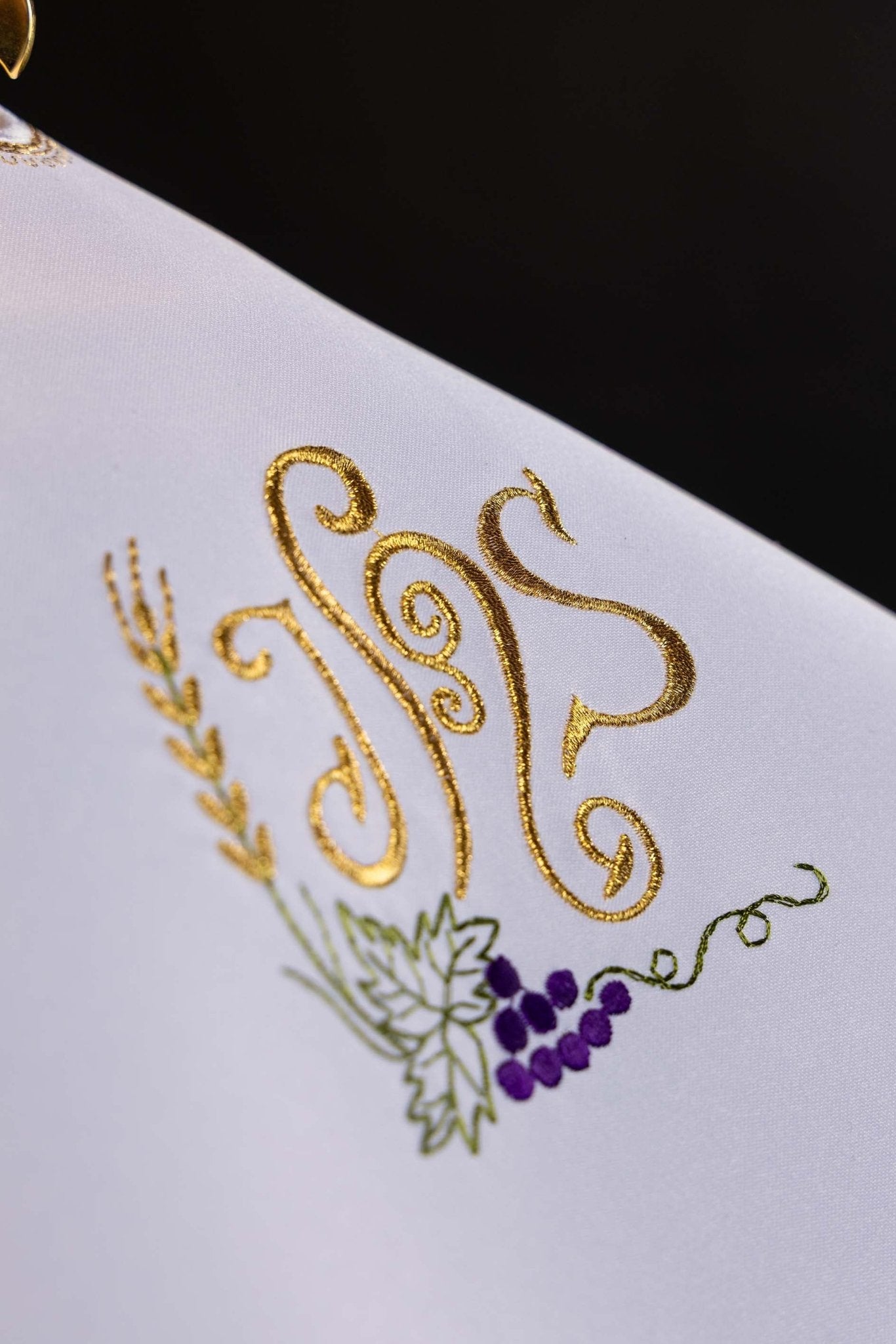 Ziboriumvelum mit IHS-Stickerei - MESSGEWANDER.DE