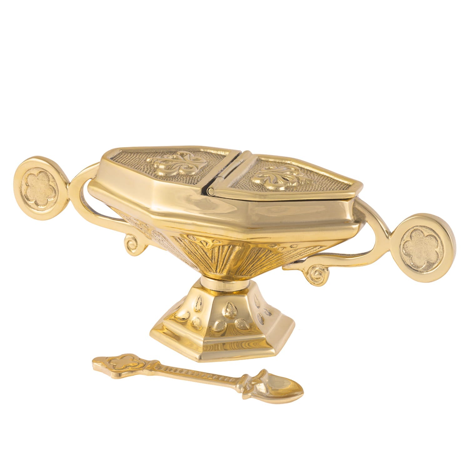 Łódka - łyżeczka - mosiądz - 9 cm - ORNATY.PL