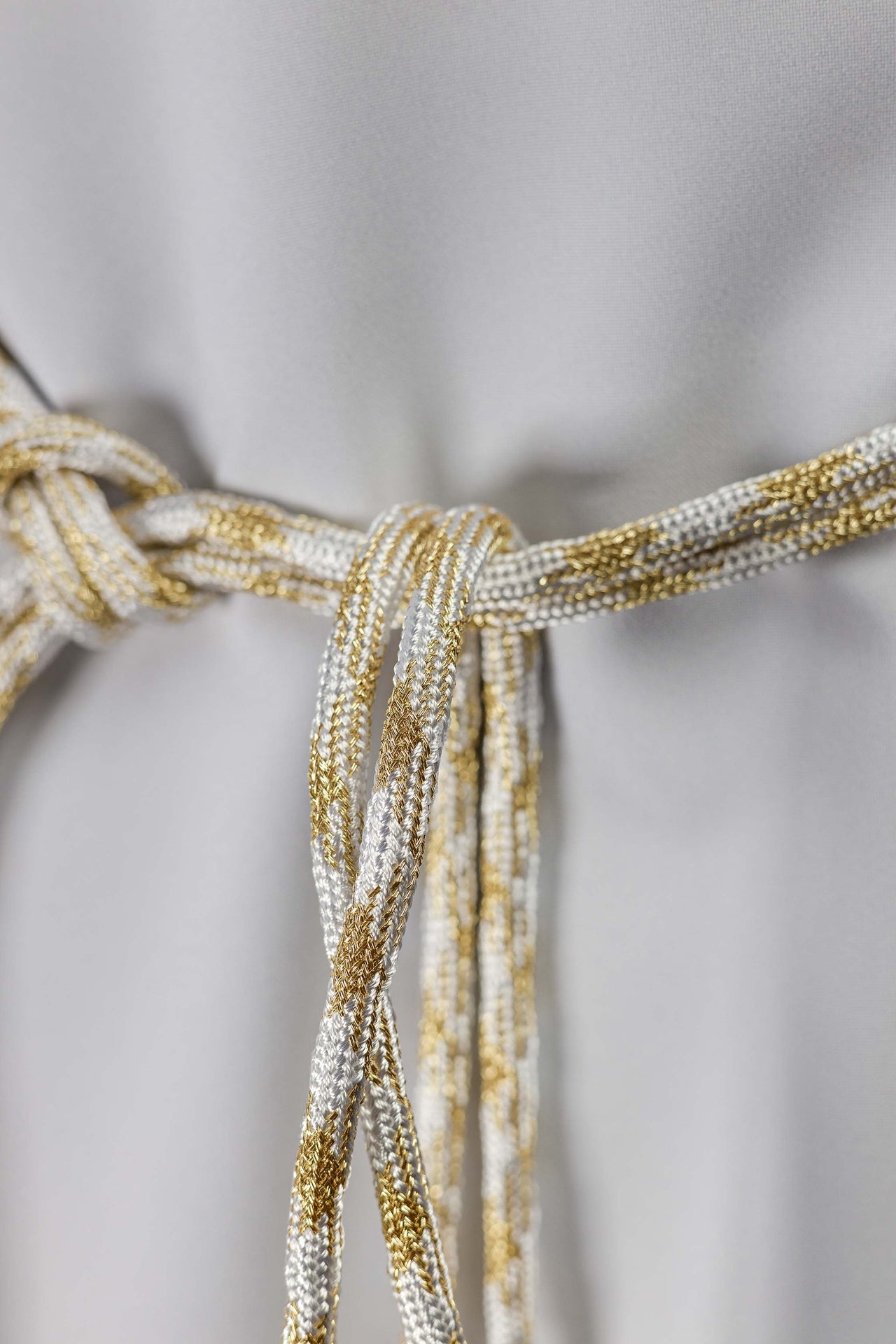 Liturgisches Zingulum Weiß-Gold