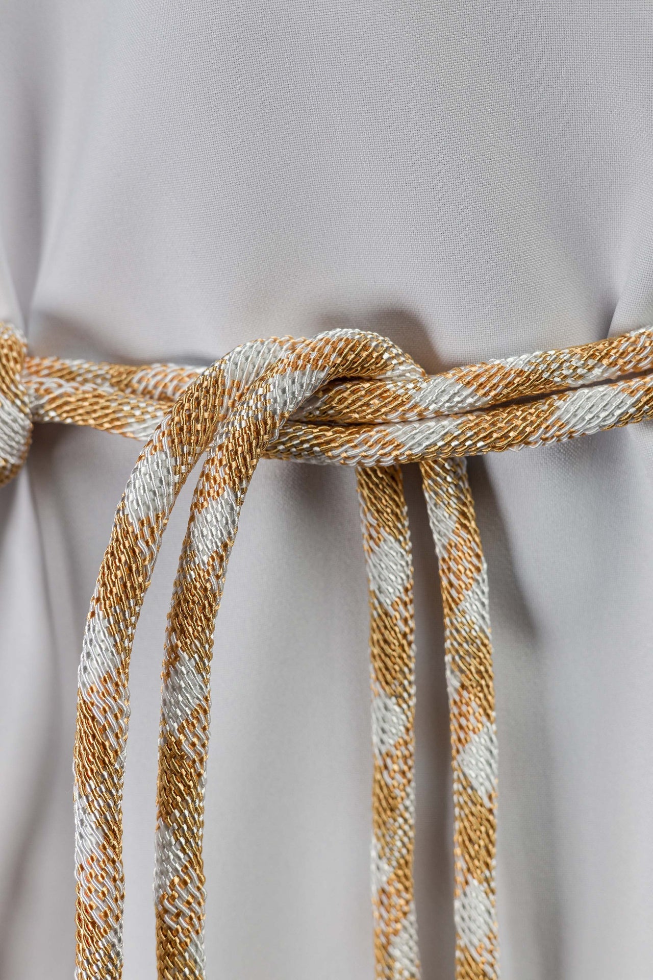 Liturgisches Zingulum Weiß-Gold Premium