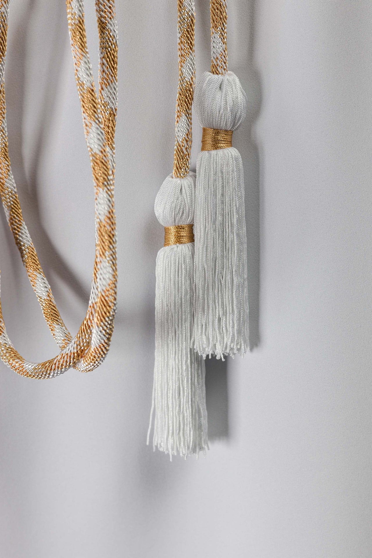 Liturgisches Zingulum Weiß-Gold Premium