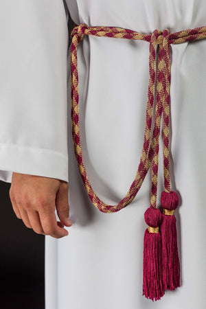 Liturgisches Zingulum Rot-Gold Premium