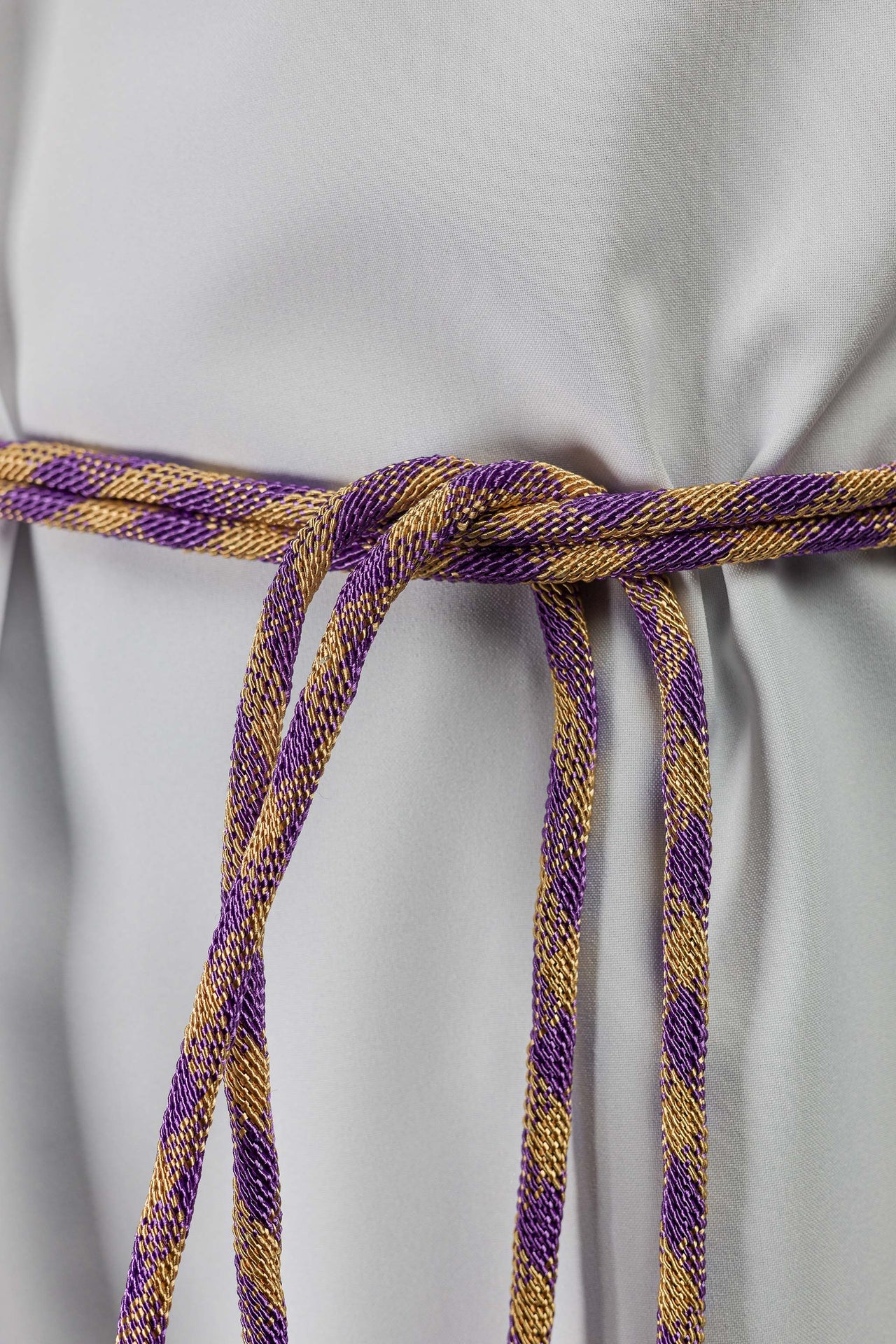 Liturgisches Zingulum Violett-Gold Premium