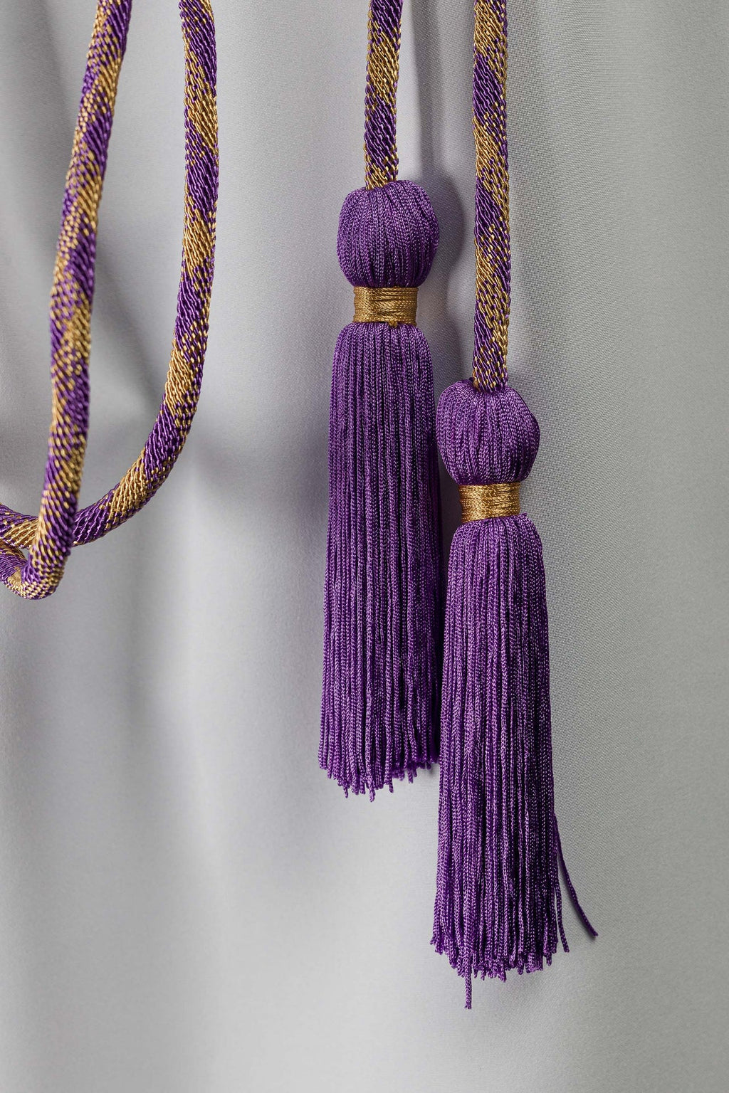 Liturgisches Zingulum Violett-Gold Premium