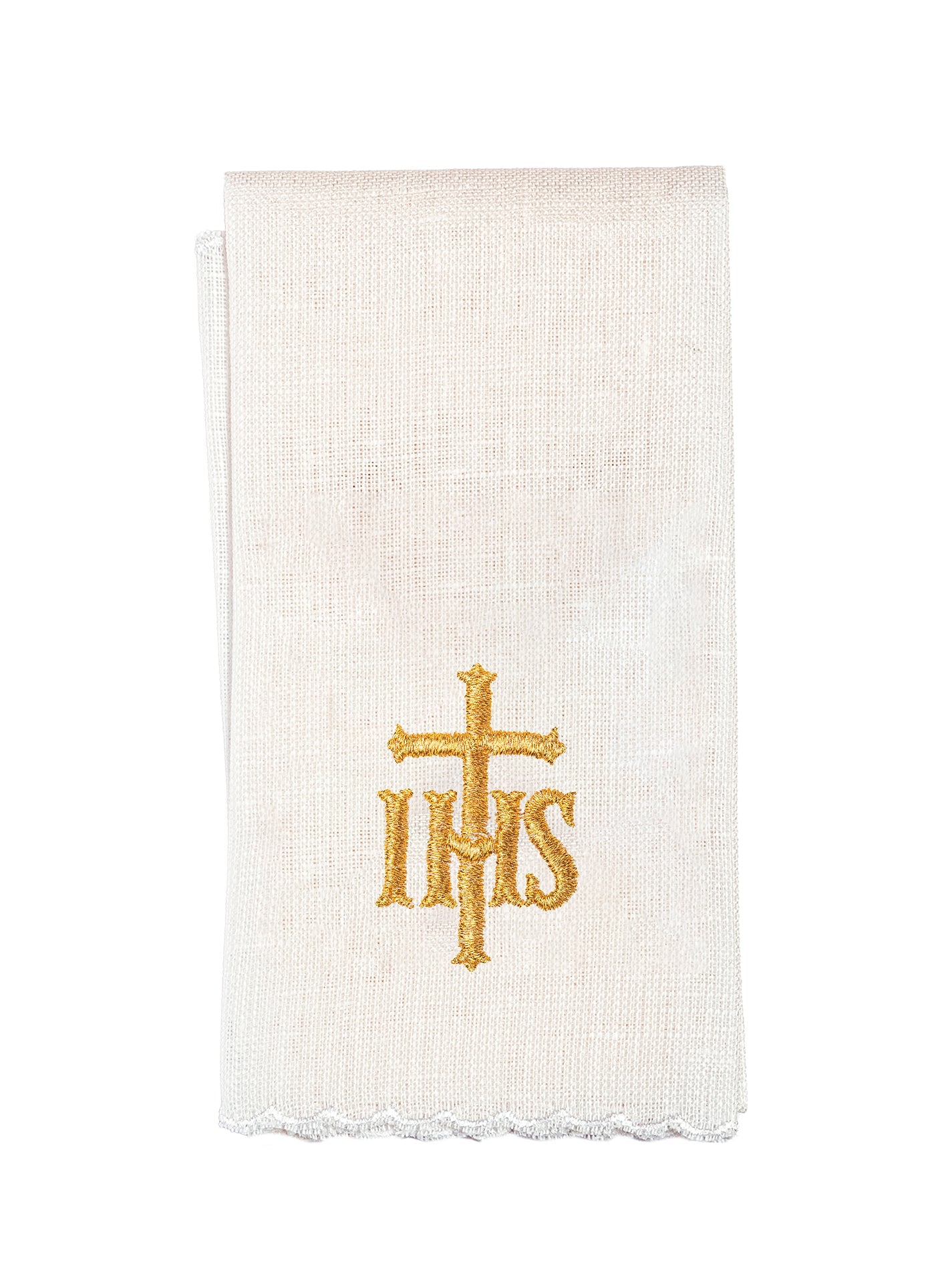 Chalice Dessous bestickter IHS rot