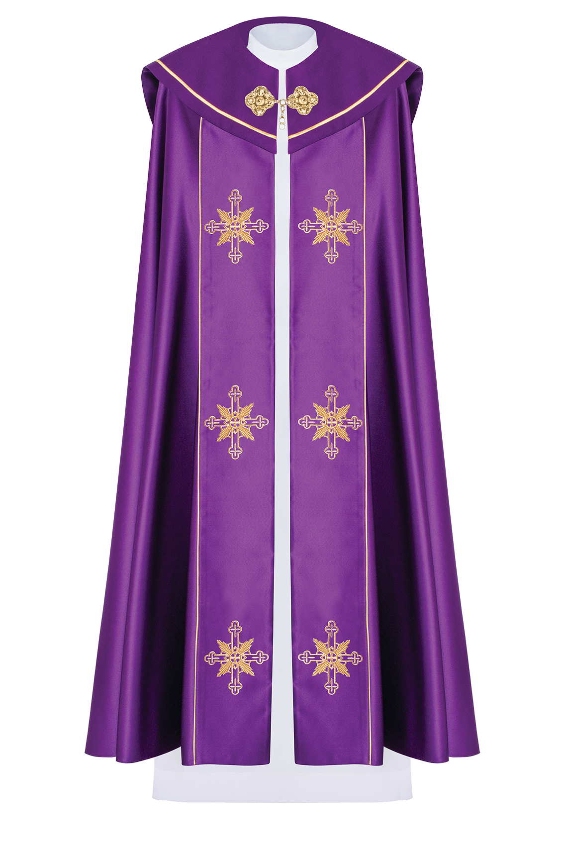 Eucharistischer Umhang Monogramm IHS Violett