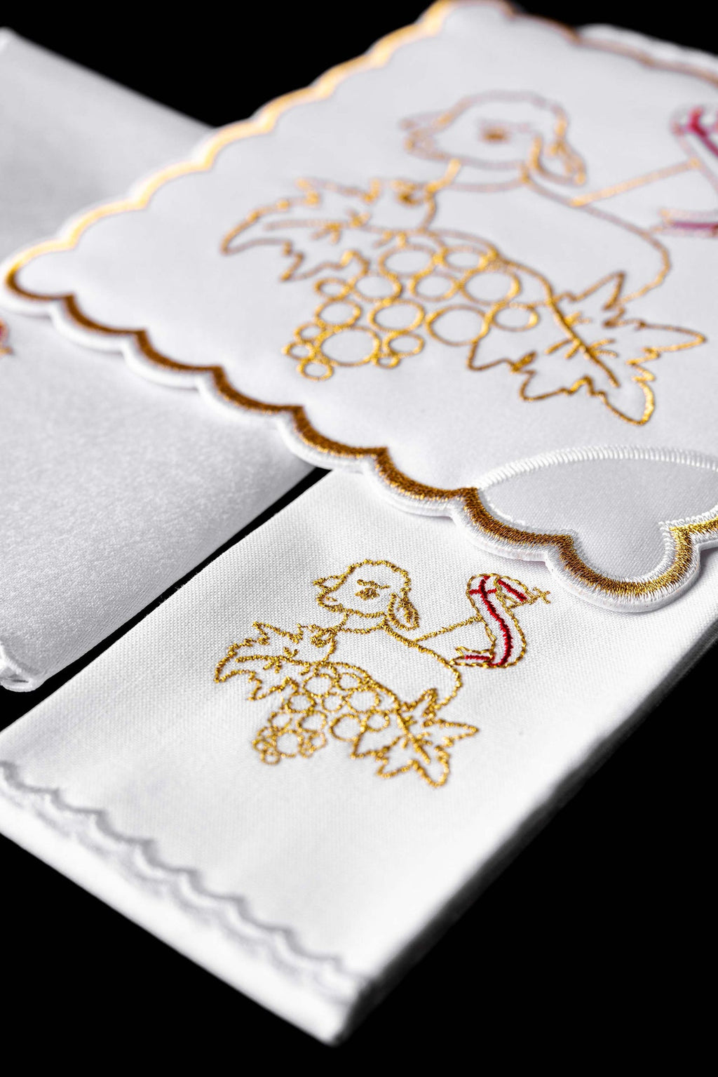 Gestickter Kelch Leinen Osterlamm