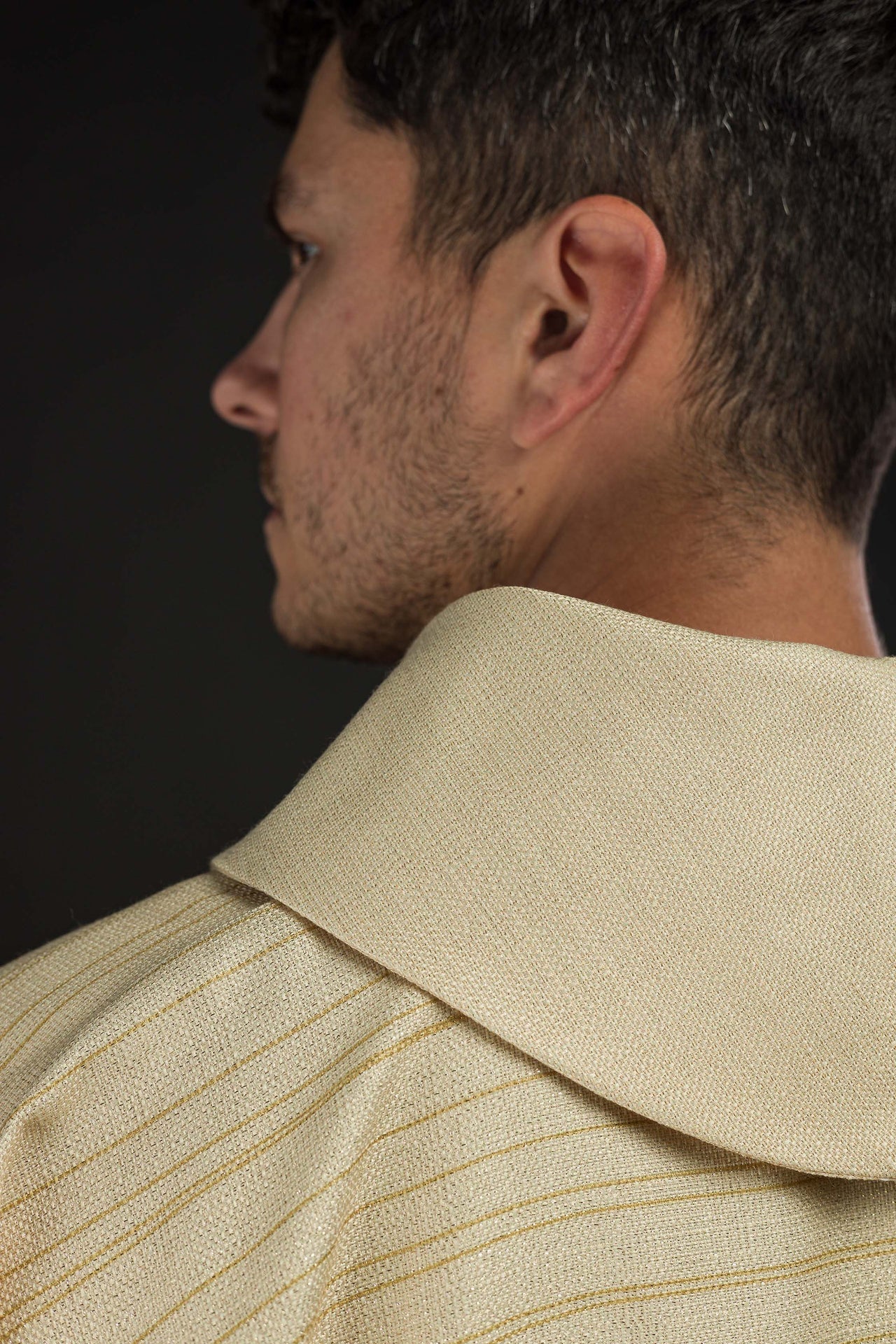 Gedrucktes Messgewand mit Jerusalemer Kreuz – Ecru