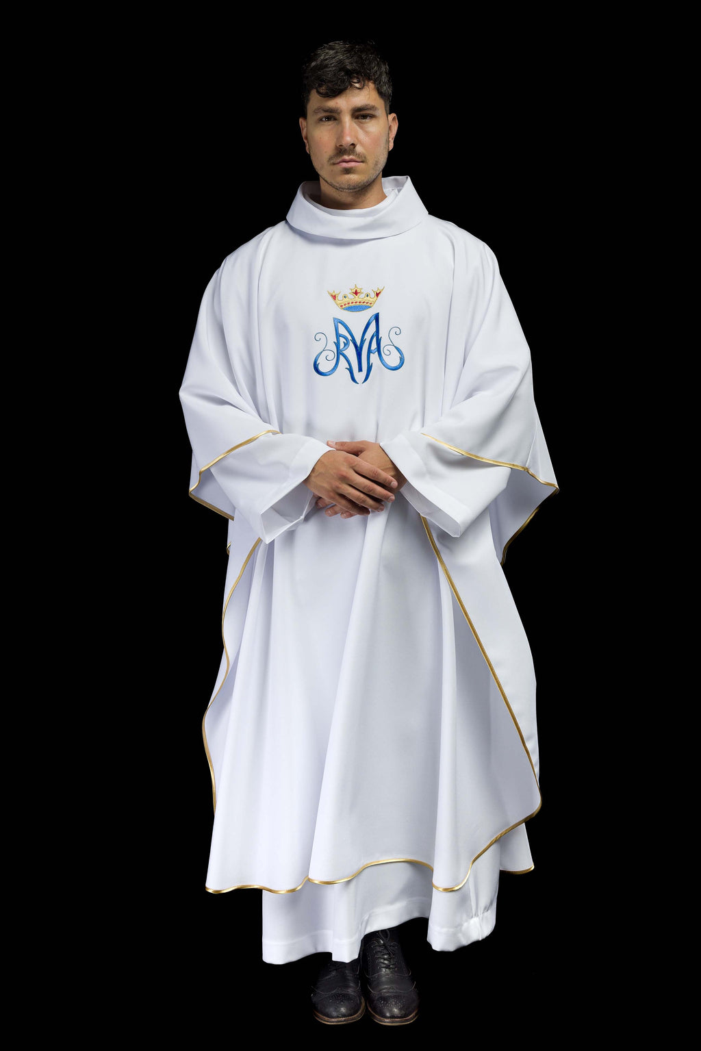 Weißes liturgisches Messgewand Mariens