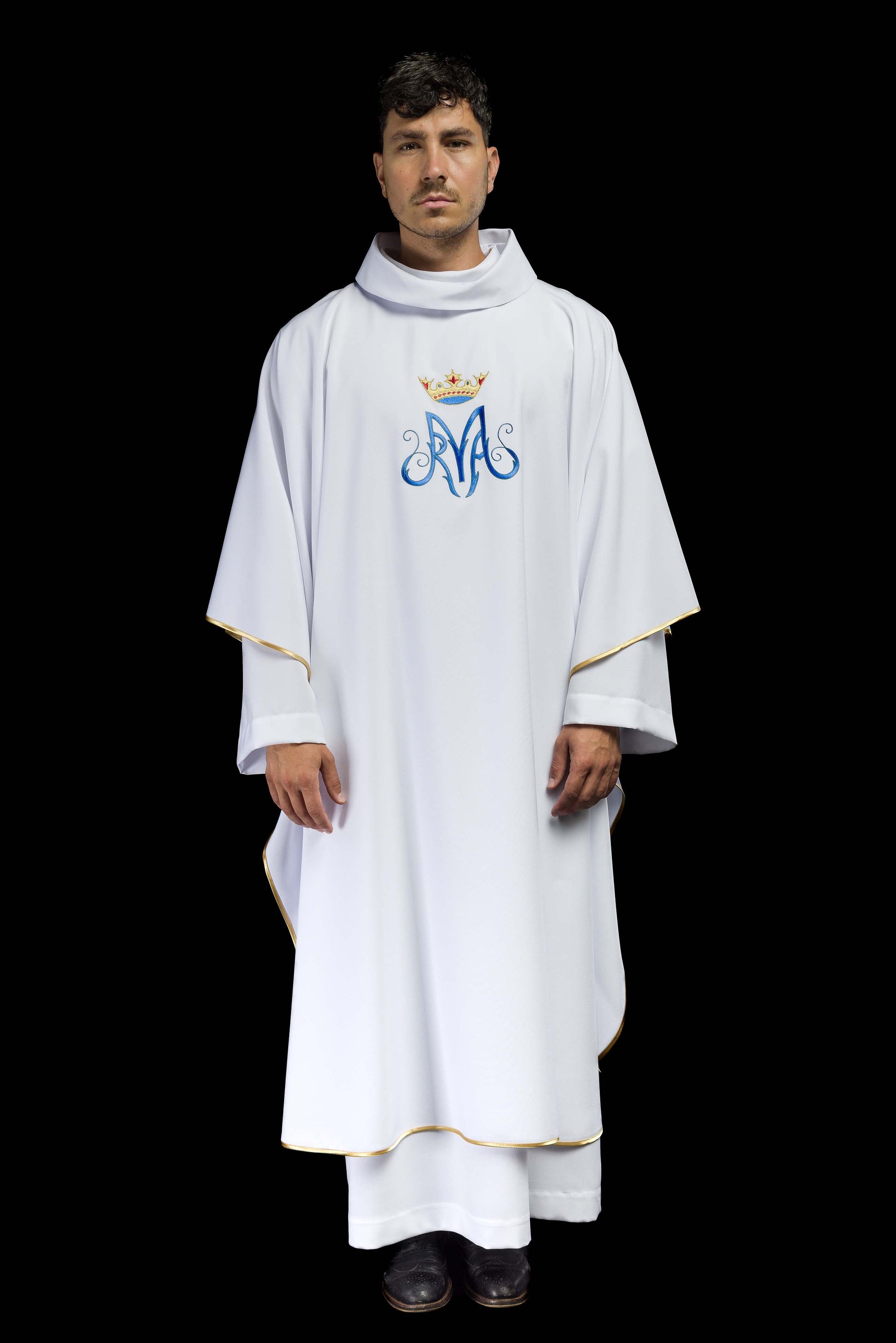 Weißes liturgisches Messgewand Mariens