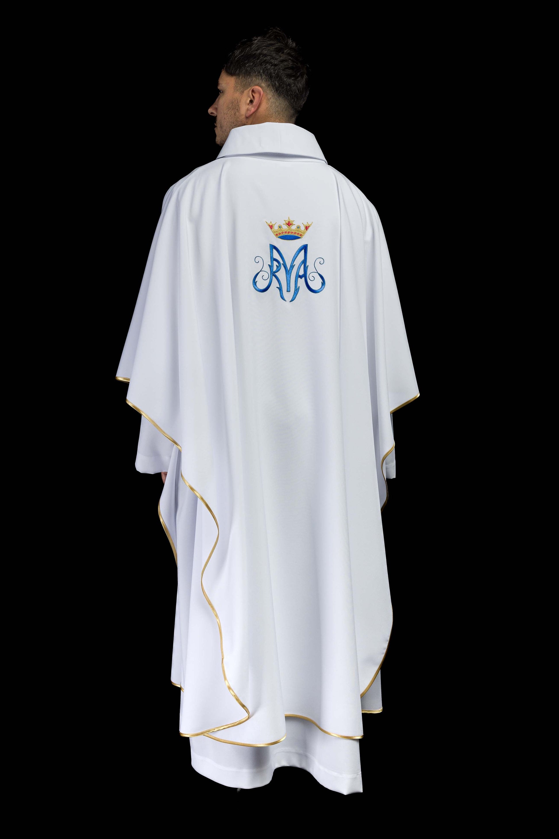 Weißes liturgisches Messgewand Mariens