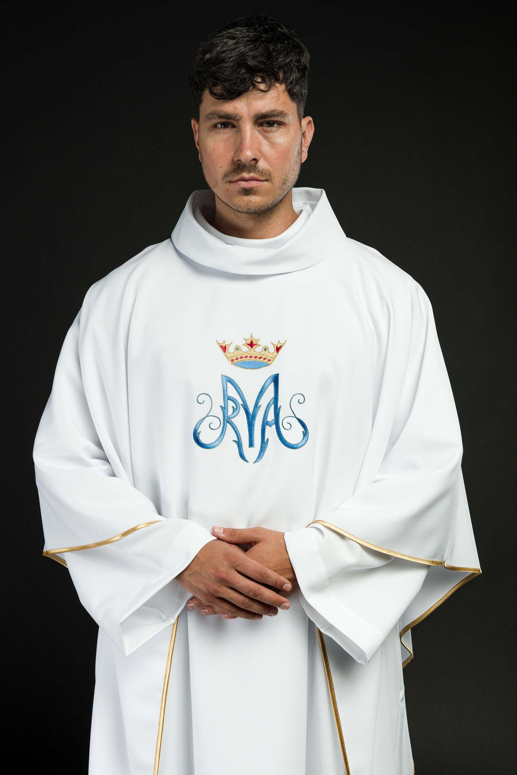 Weißes liturgisches Messgewand Mariens