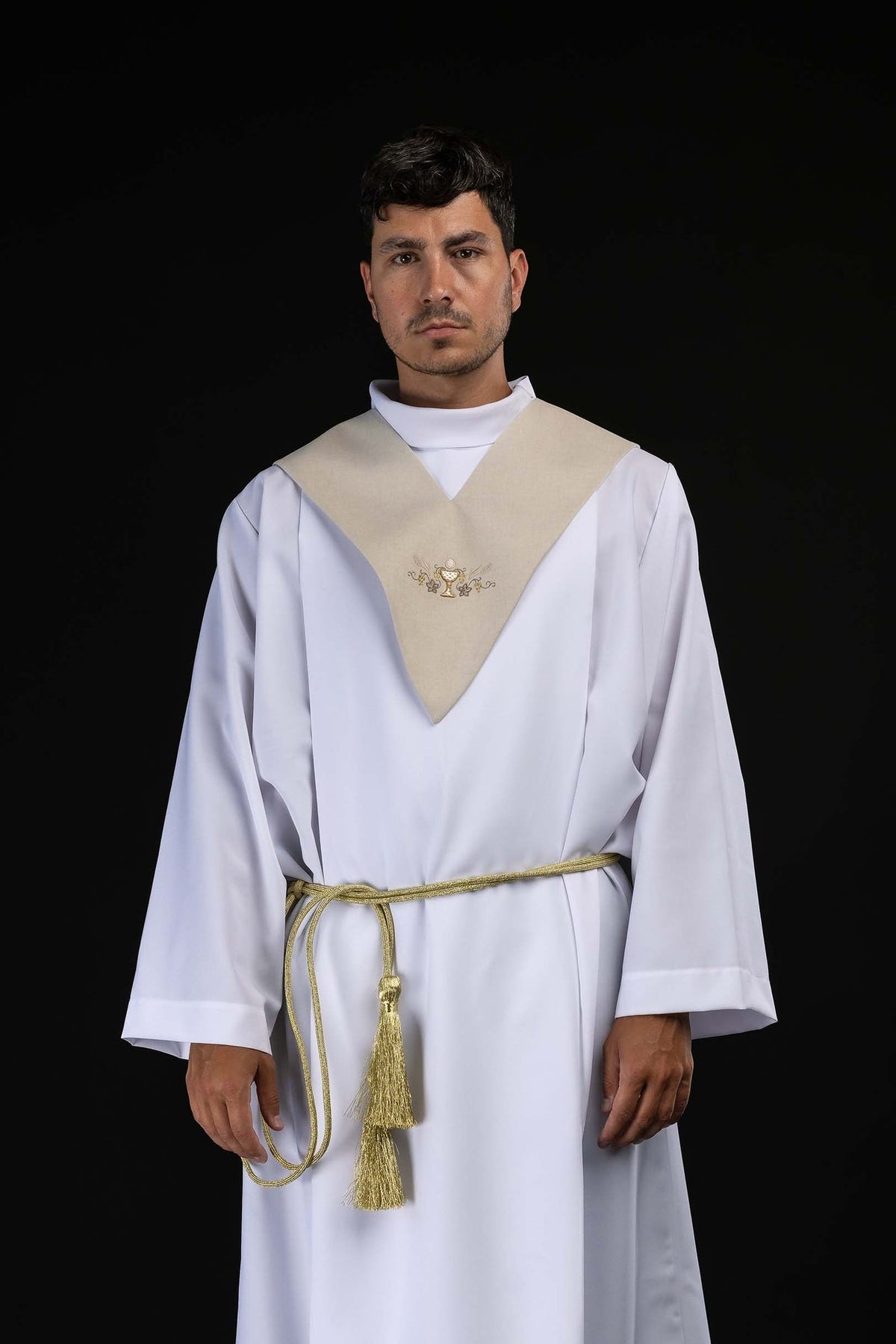 Lektorenschultervelum mit Stickerei eines eucharistischen Kelchs
