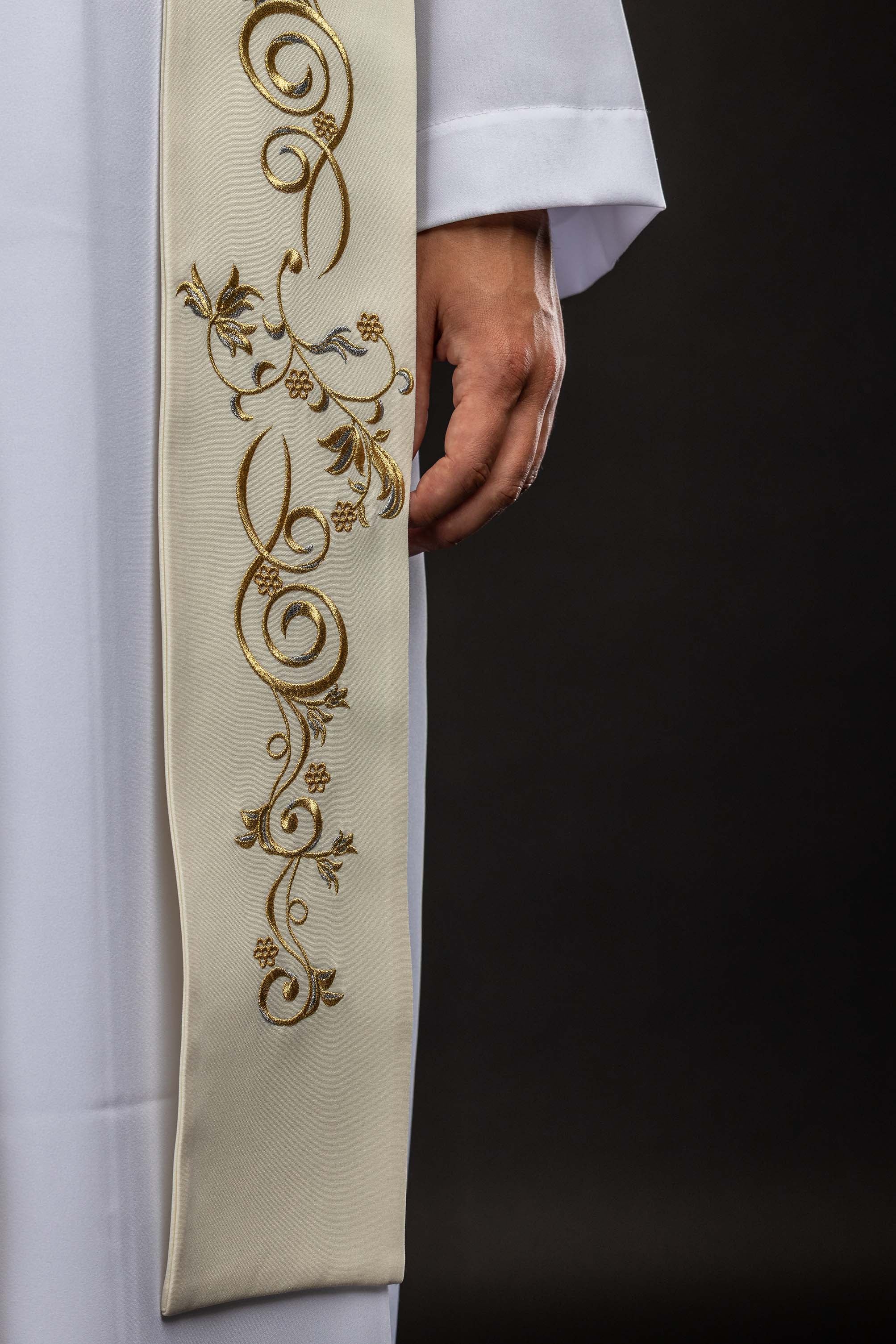 Bestickte Stola mit dem Bildnis Unserer Lieben Frau von Fatima