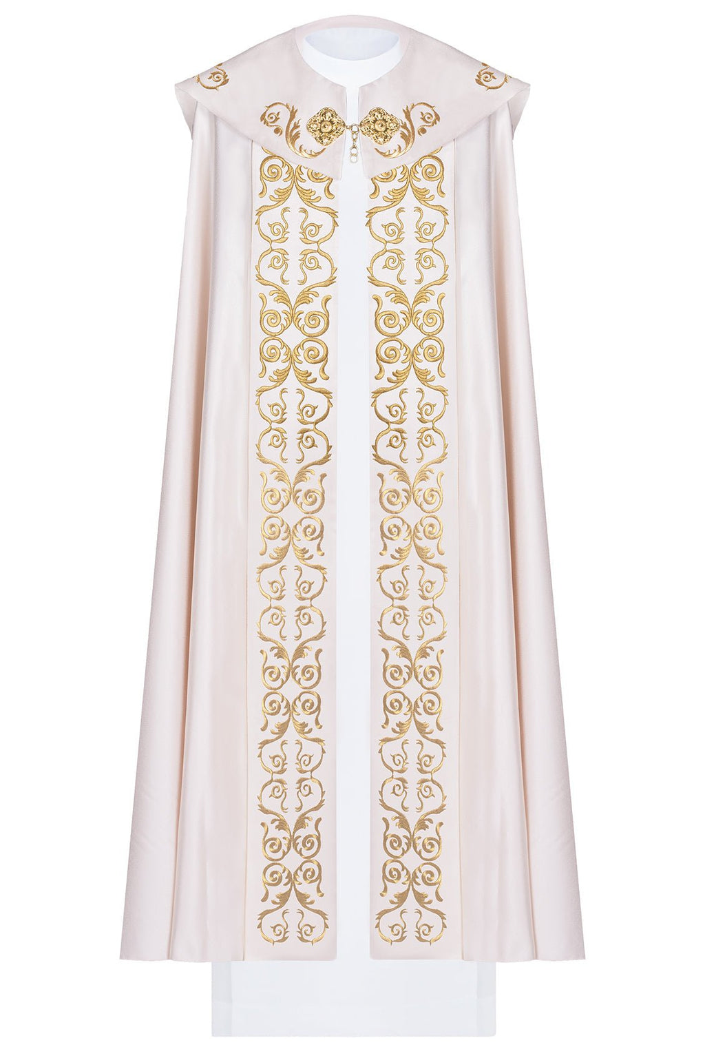 Kapa liturgiczna monogram IHS ecru - ORNATY.PL