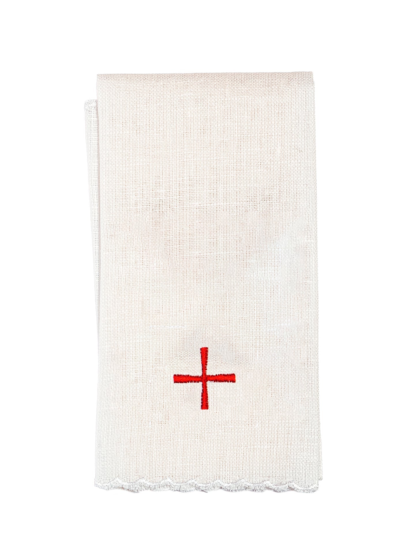 Bielizna kielichowa lniana haftowana len