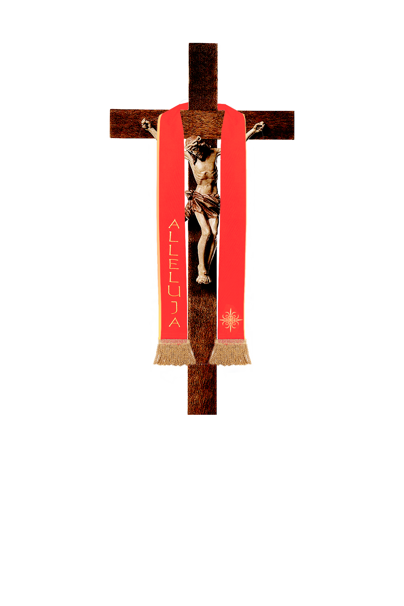 Kurze Stola für das Kreuz von Jesus