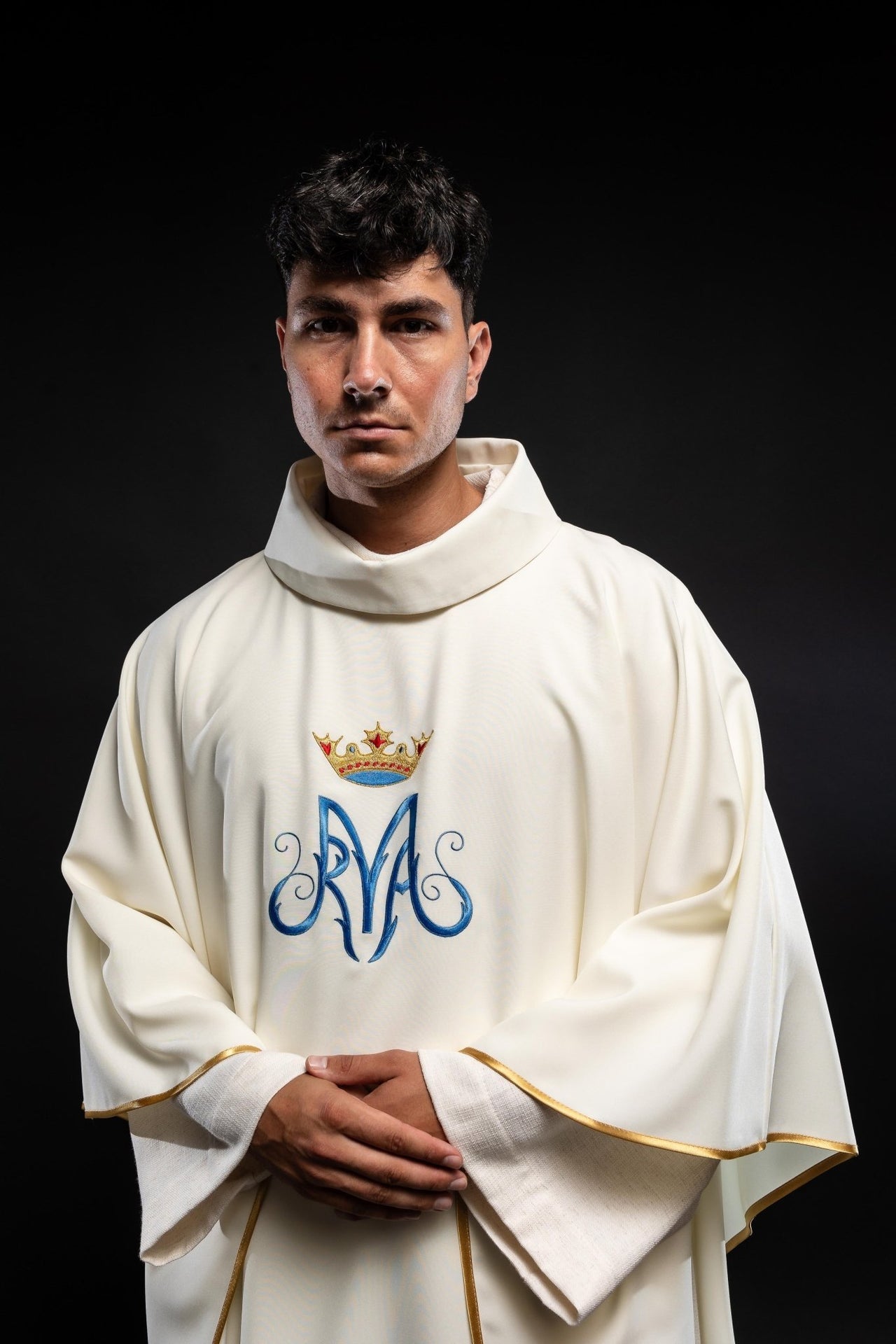 Liturgisches Messgewand in Ecru - MESSGEWANDER.DE