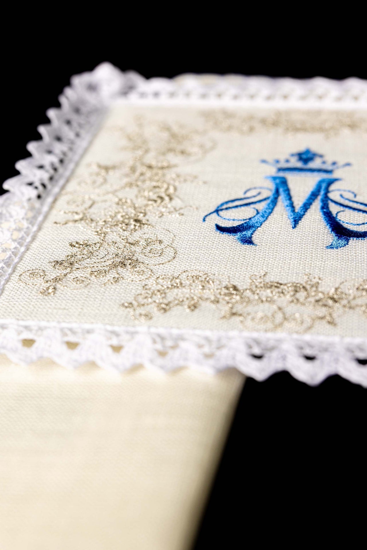 Marian besticktes Leinen Kelch Leinen - MESSGEWANDER.DE