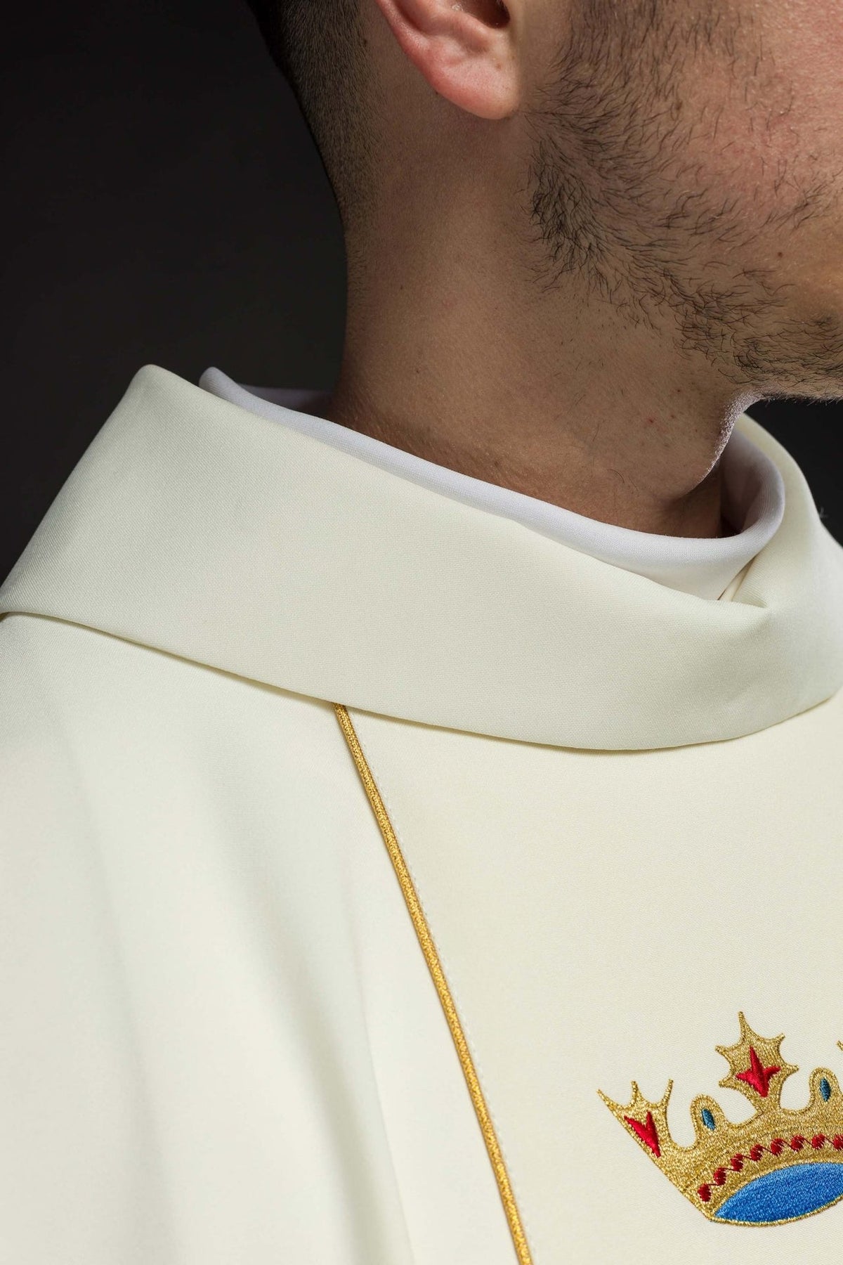 Marianisches liturgisches Messgewand mit Gürtel - MESSGEWANDER.DE