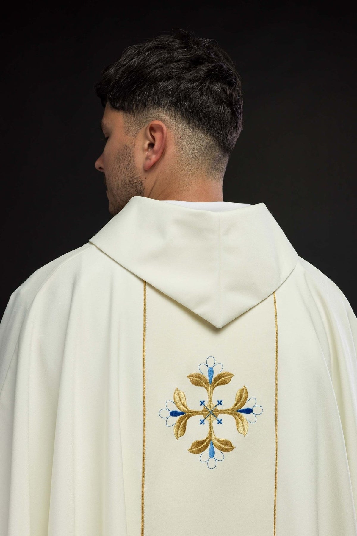 Marianisches liturgisches Messgewand mit Gürtel - MESSGEWANDER.DE