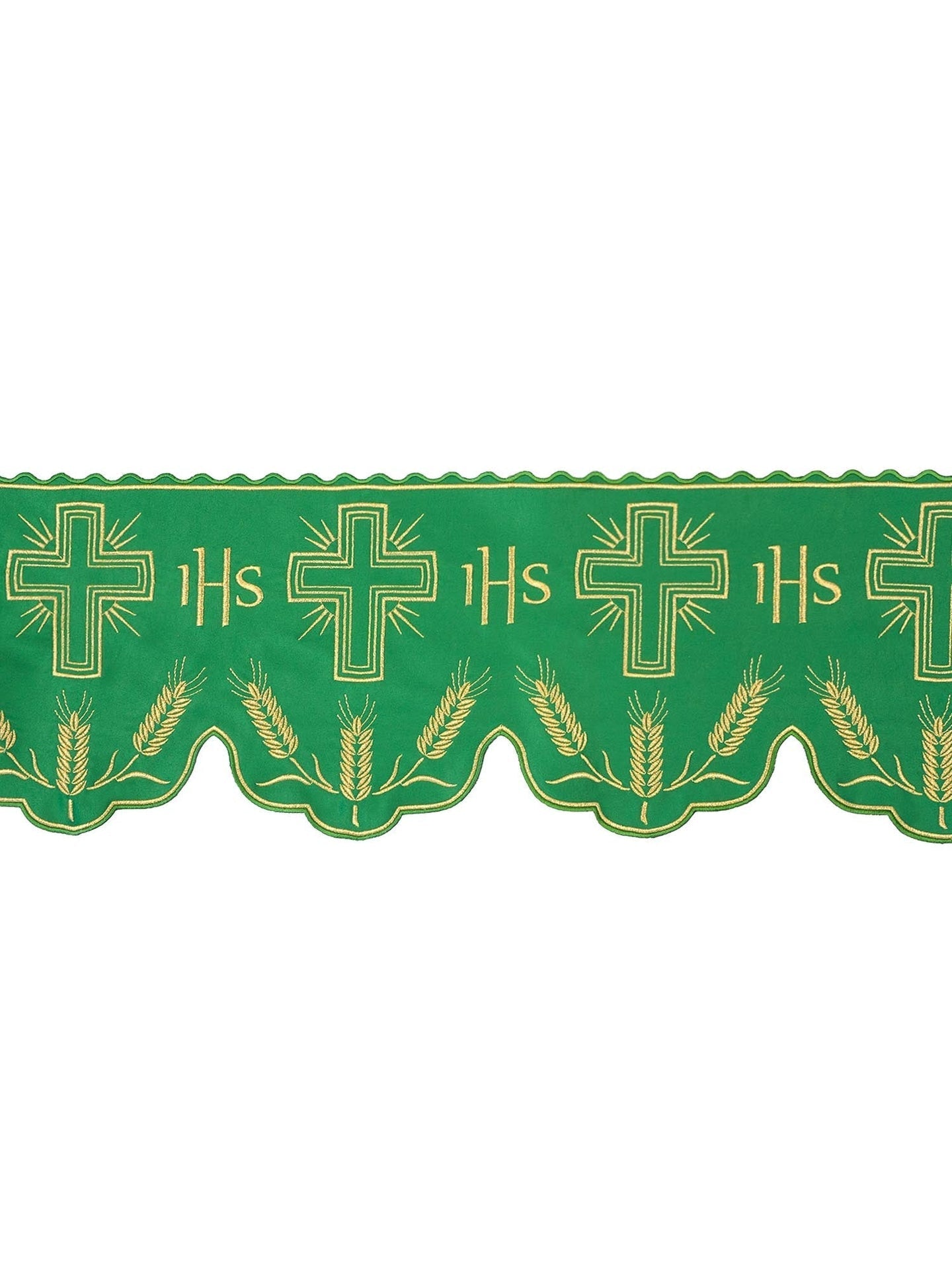 Meter mit IHS-Monogramm in Ecru mit Kreuzmotiv - MESSGEWANDER.DE
