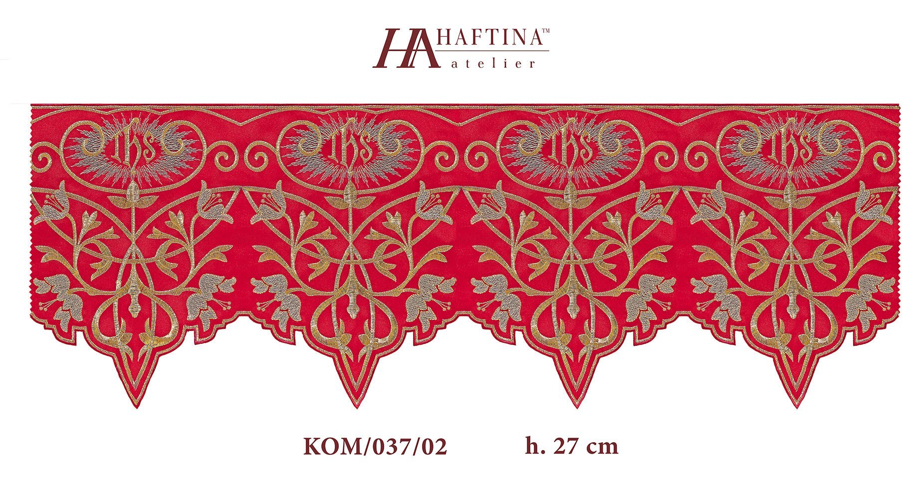 Meter mit IHS-Monogramm in rot - MESSGEWANDER.DE