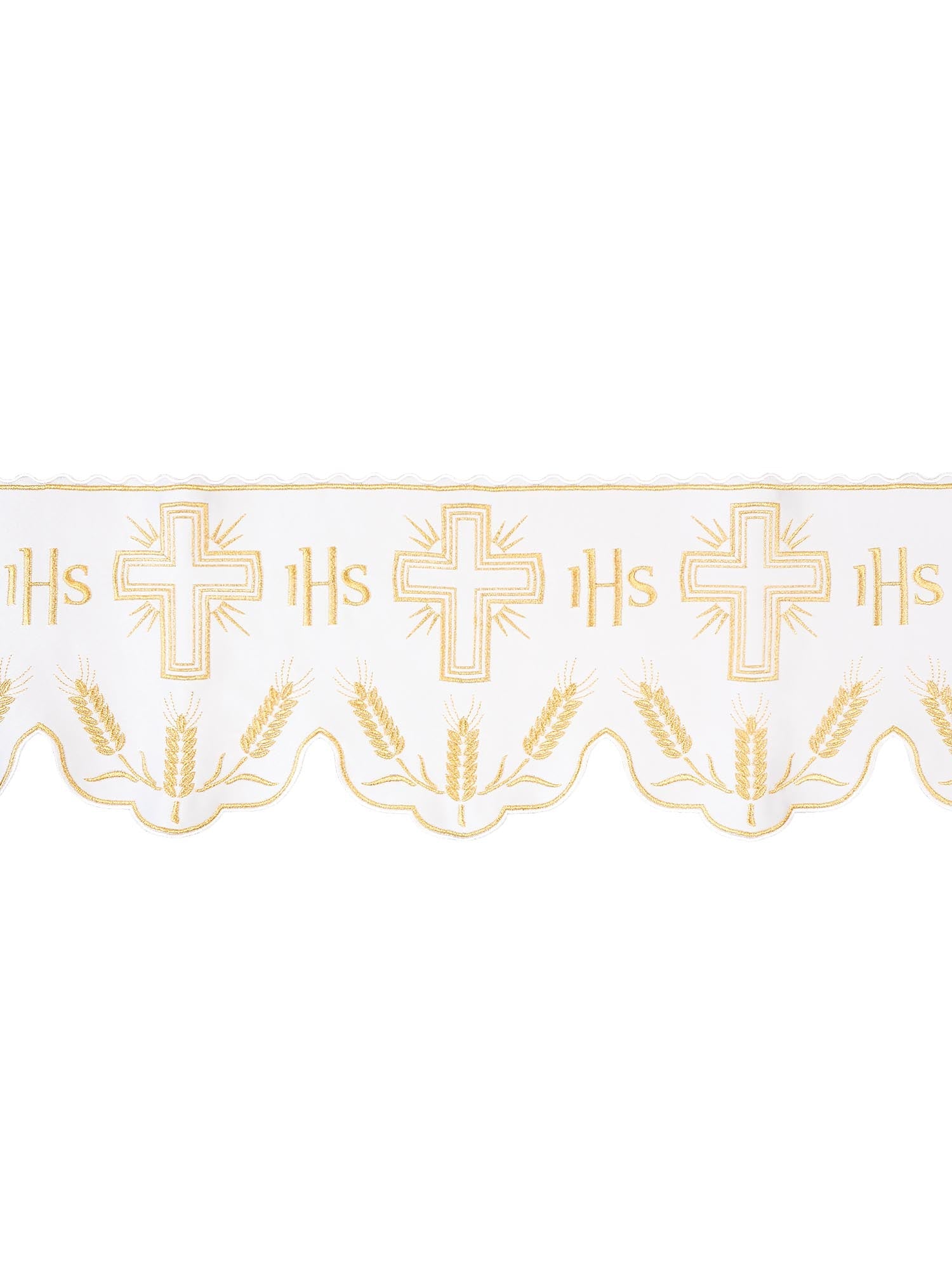 Metraż z monogramem IHS w kolorze z motywem krzyża
