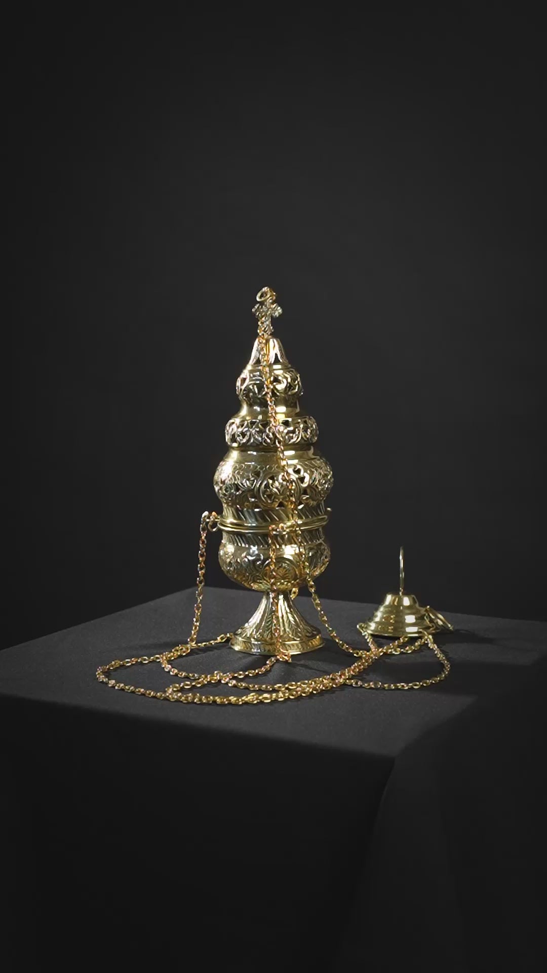 Weihrauchfass - Messing - 29 cm