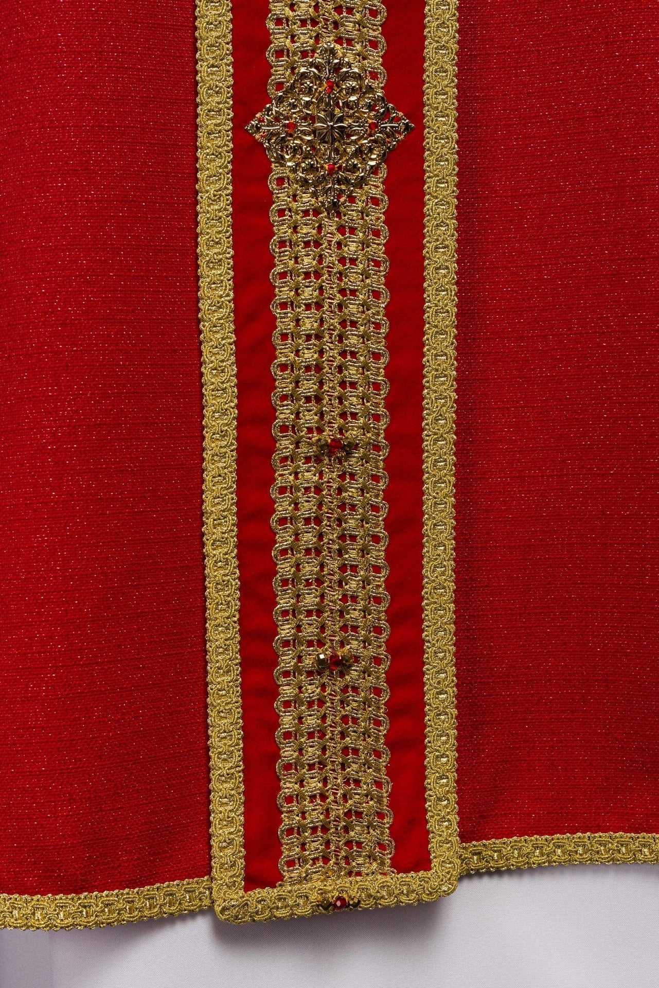 Ręcznie wykonany ornat z naturalnymi kamieniami Handmade 7001