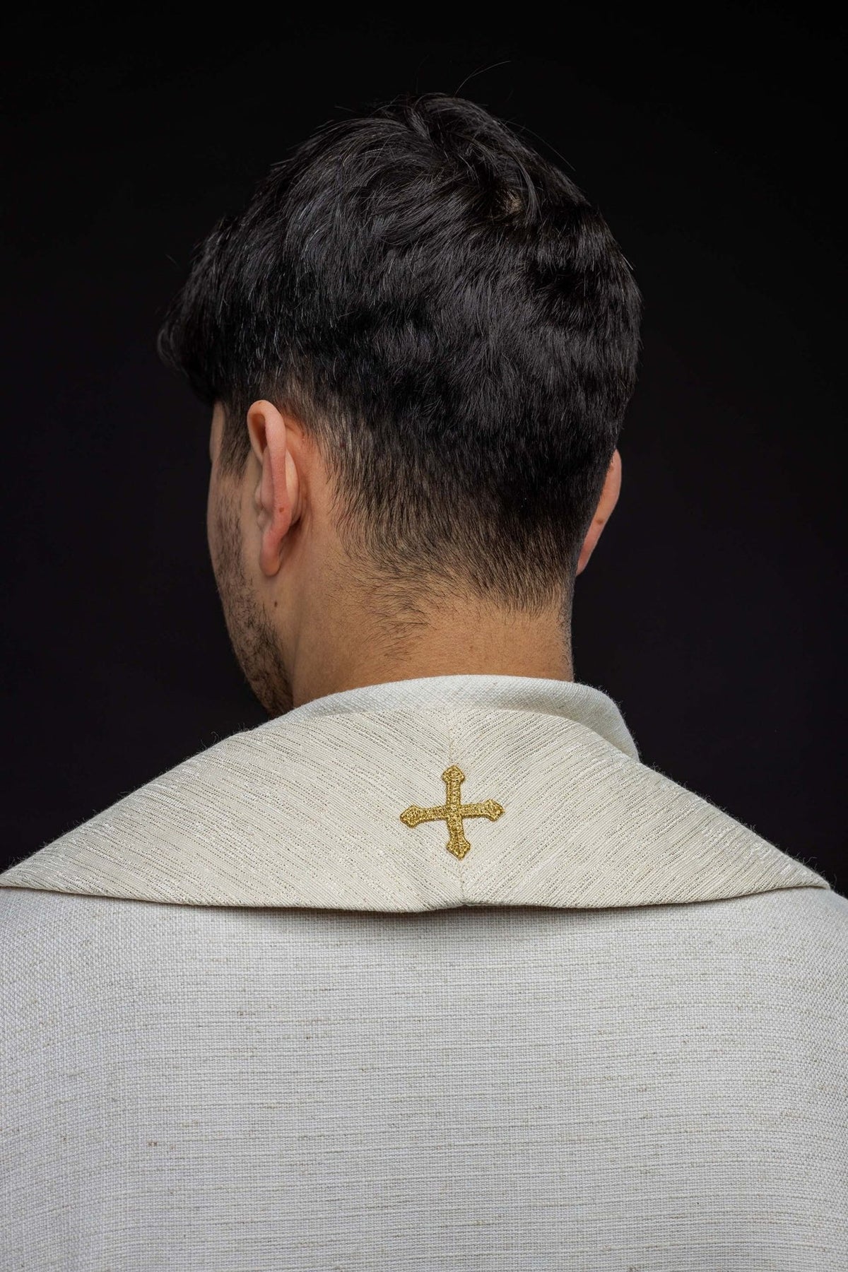 Stola mit gesticktem eucharistischem Kelch und PAX - MESSGEWANDER.DE