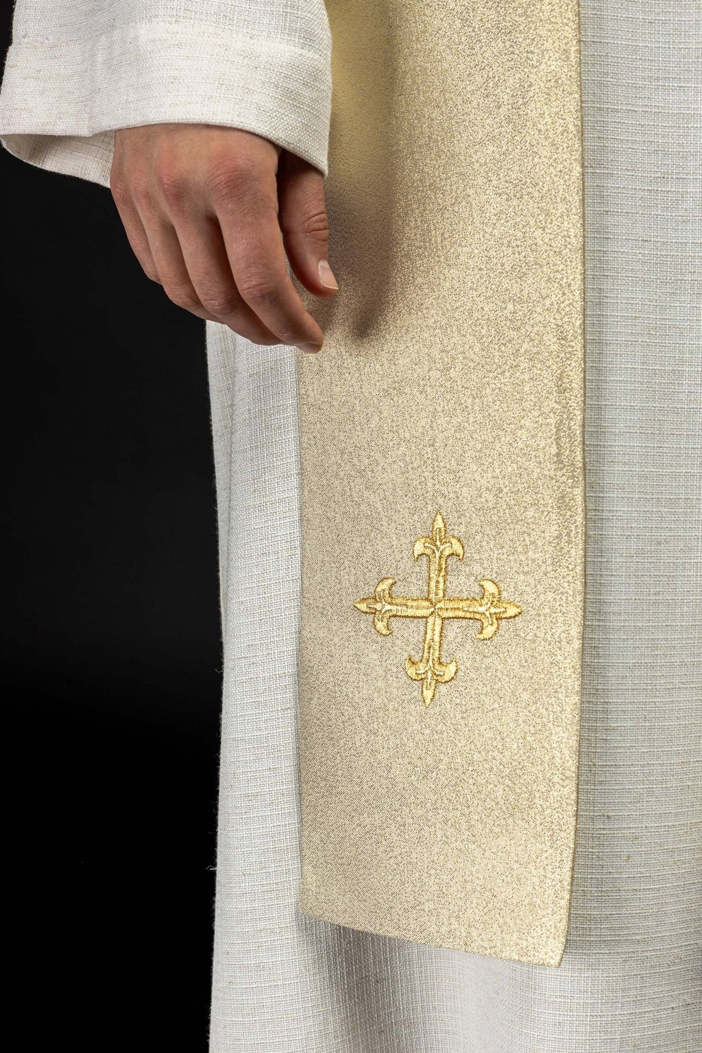 Stuła kapłańska złota haftowana