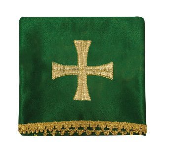 Vier Schleier für Kelch mit gesticktem Goldkreuz - MESSGEWANDER.DE