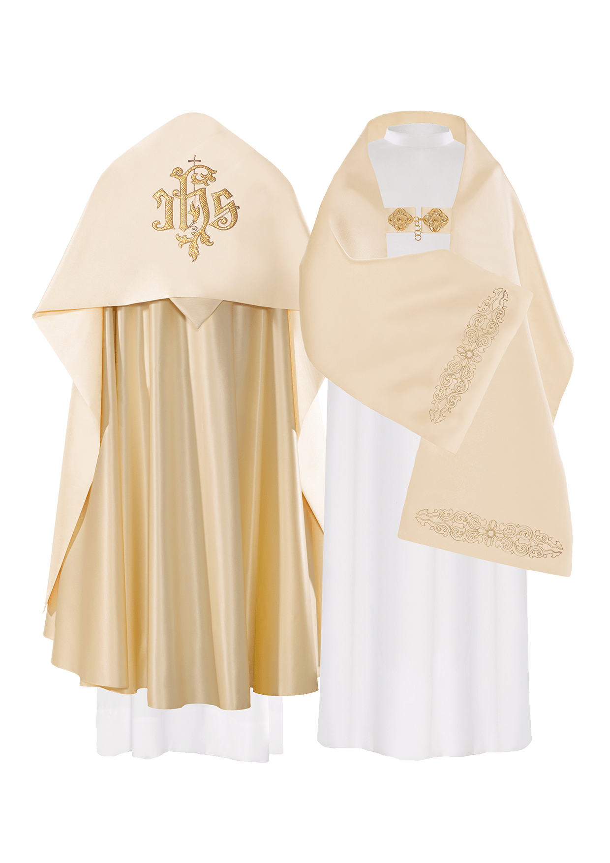 Liturgischer Kelchvelum mit IHS-Stickerei