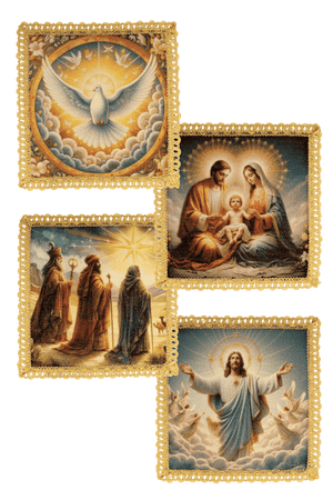 Zestaw czterech palek na różne uroczystości liturgiczne