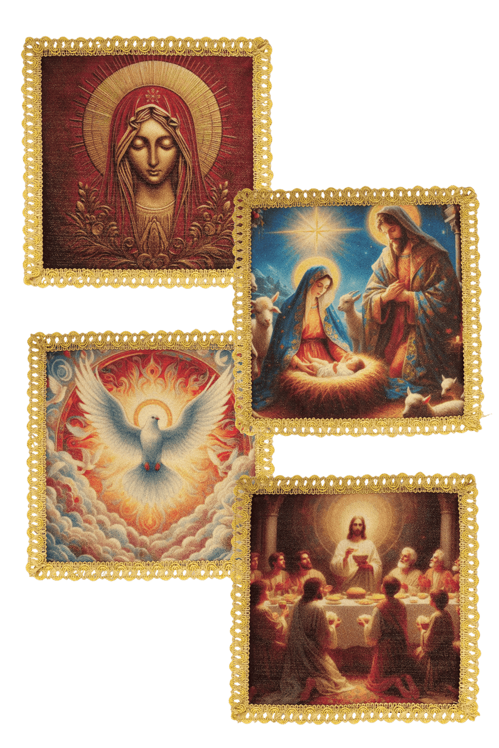 Zestaw czterech palek na różne uroczystości liturgiczne